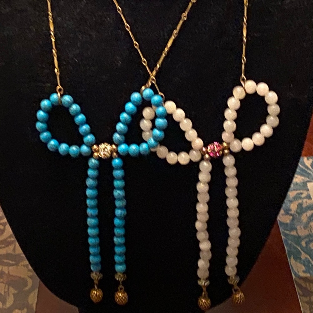 Set of Lenora Dame Bow Necklaces